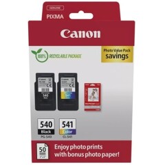 Komplet kartuš Canon PG-540 + CL-541, original + foto papir