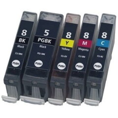 Komplet kartuš za Canon PGI-5 + CLI-8, kompatibilna