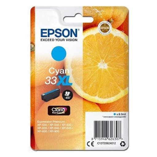 Kartuša Epson 33XL (C13T33624010) modra, original - Kartuse.si