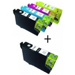 Komplet kartuš za Epson T1285 + T1281 dodatna črna, kompatibilna