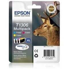 Komplet kartuš Epson T1306 C M Y original