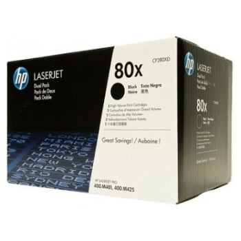 Toner HP 80X (CF280XD) dvojno pakiranje, original - Kartuse.si