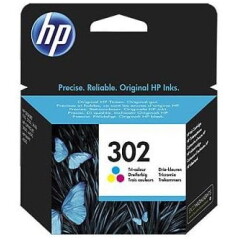 Originalna kartuša za HP 302 (F6U65AE), barvna