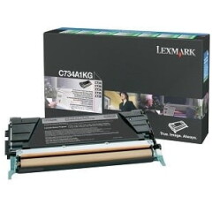 Originalni toner za Lexmark C734A1KG črna, črn