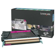 Originalni toner za Lexmark C734A1MG škrlatna, škrlaten