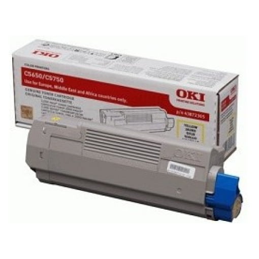 Toner OKI C5650 (43872305) rumena, original - Kartuse.si