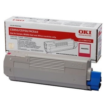 Toner OKI C5850 (43865722) škrlatna, original - Kartuse.si