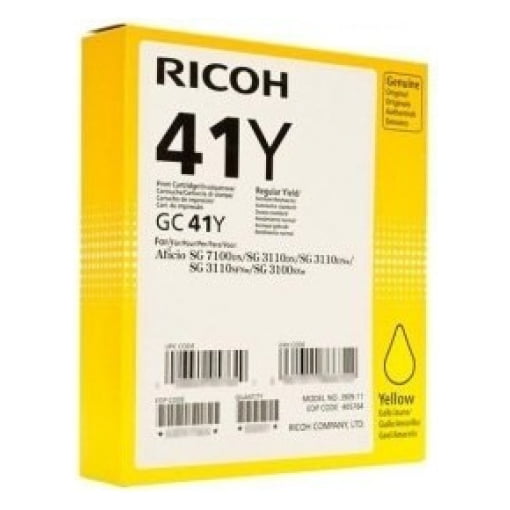 Kartuša Ricoh GC41Y HC (405764) rumena, original - Kartuse.si