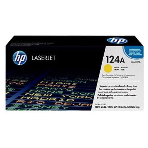 Toner HP 124A (Q6002A) rumena, original - Kartuse.si