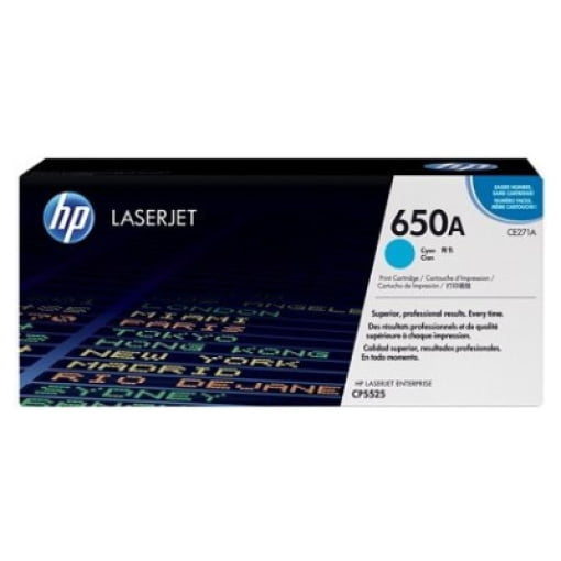 Toner HP 650A (CE271A) modra, original - Kartuse.si