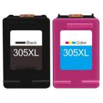 Komplet kartuš za HP 305XL (3YM62AE), nove kompatibilne / 3x več polnila - Ne dela na tiskalnikih z oznako "e" | Kartuse.si