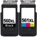 Komplet kartuš za Canon PG-560XL + CL-561XL, nove kompatibilne | Kartuse.si