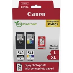 Komplet kartuš Canon PG-540L + CL-541XL, original + foto papir