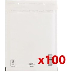 Oblazinjena kuverta D 14, 200x275mm, bela, 100 kosov