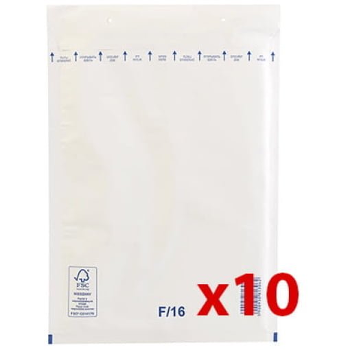 Oblazinjena kuverta F16 W6 10 kos | Kartuse.si