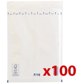 Oblazinjena kuverta F16 W6 100 kos | Kartuse.si